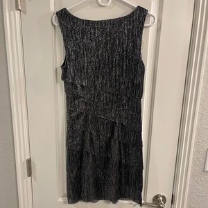 Connected Apparel Black shimmer dress